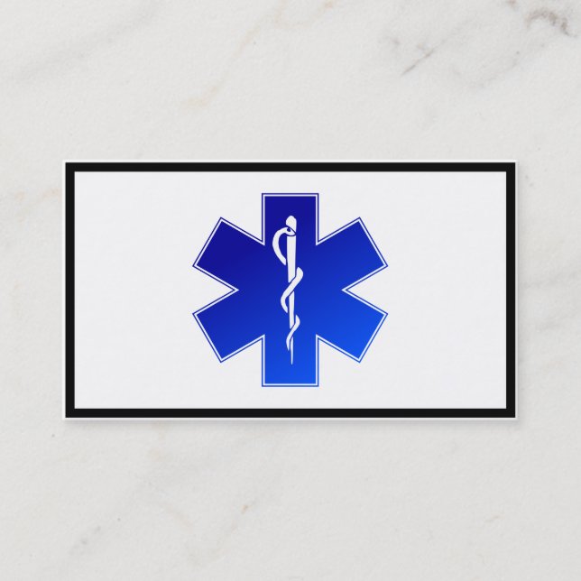Medicinsk EMS-symbol Visitkort (Framsida)