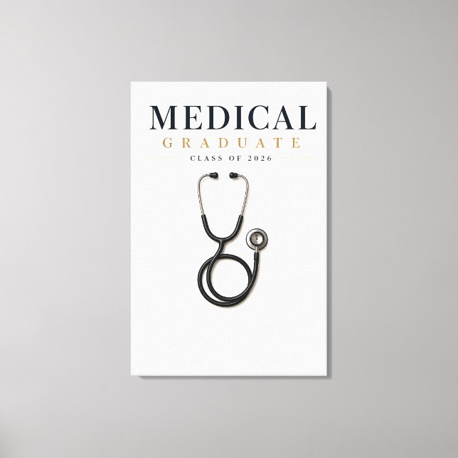 Medicinsk examen 2026 Anpassat namn Canvas (Framsida)
