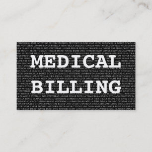 Medicinsk fakturering Ord Visitkort