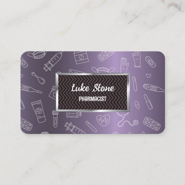 Medicinsk farmaceut visitkort (Framsida)