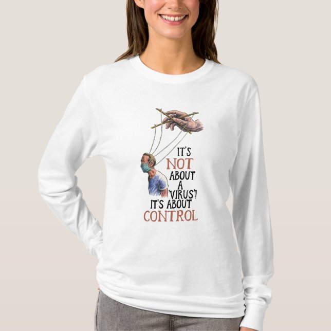 Medicinsk frihet: inga vaccinmandat t shirt (Framsida)