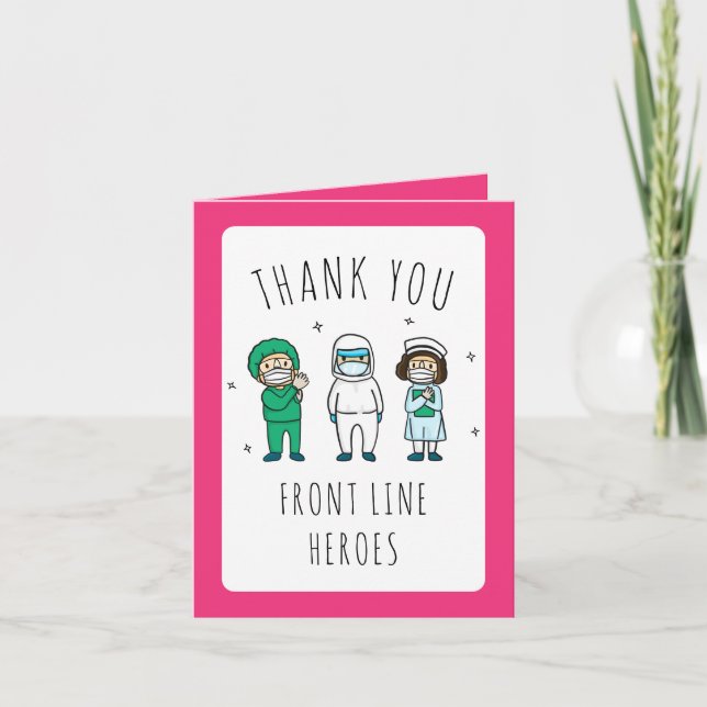 Medicinsk frontline Heroes Rosa - tack för dina ko (Framsida)