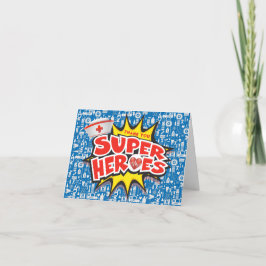 Medicinsk frontline Toppen Heroes Sjuksköterska Tack Kort