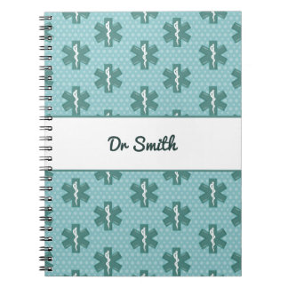 Medicinsk gåva från läkare med anpassningsbar Dokt Anteckningsbok