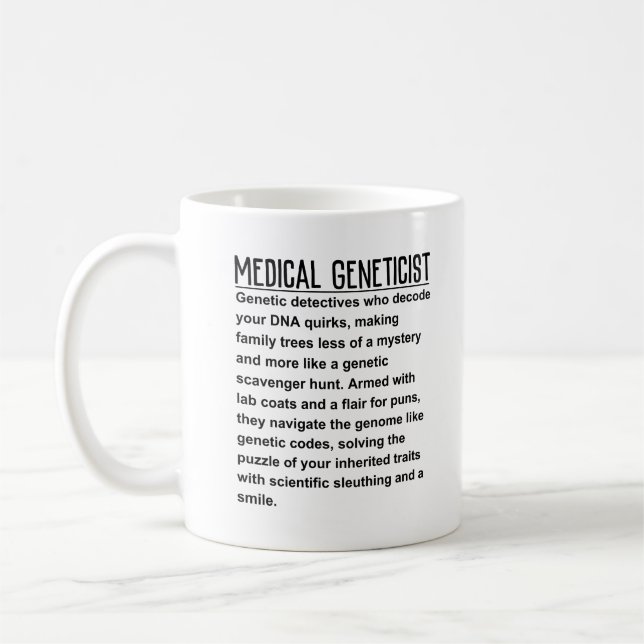 Medicinsk genetikist kaffemugg (Vänster)