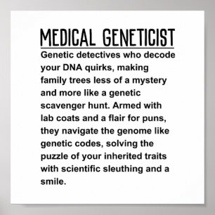 Medicinsk genetikist poster