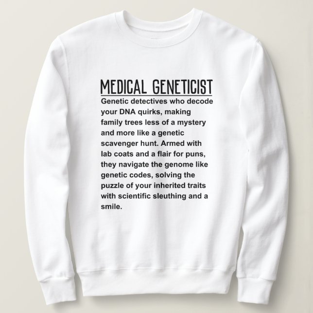Medicinsk genetikist t shirt (Design framsida)