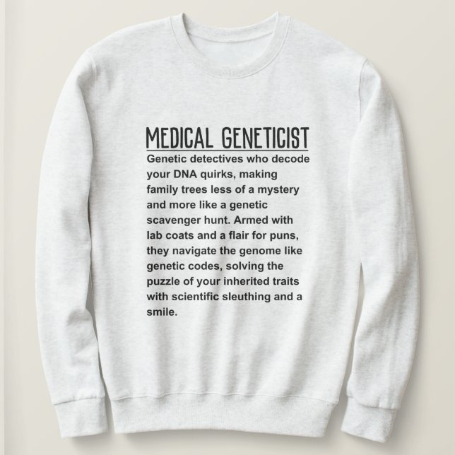 Medicinsk genetikist t shirt (Design framsida)