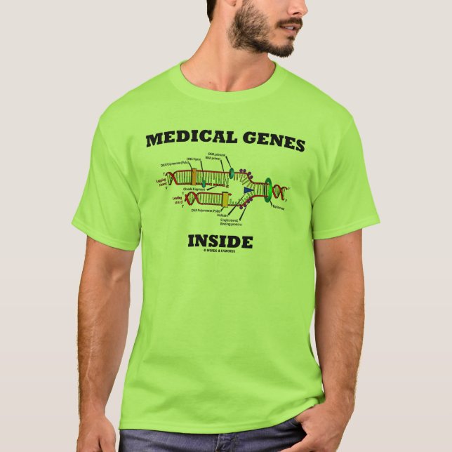 Medicinsk geninsida (DNA-replicationen) Tee Shirt (Framsida)