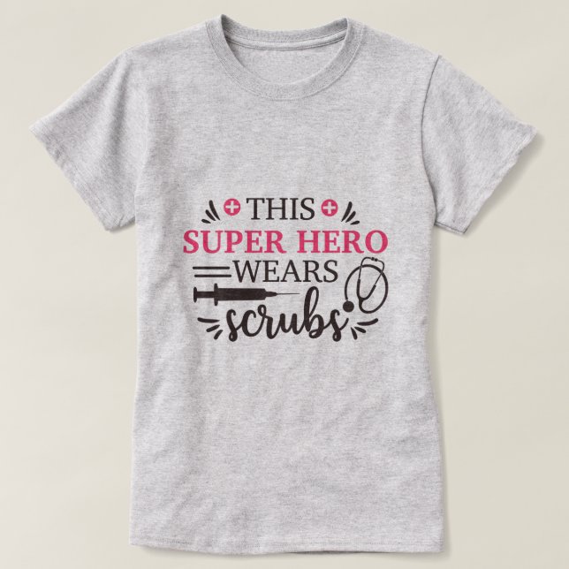 Medicinsk grafik som ger vård t shirt (Design framsida)