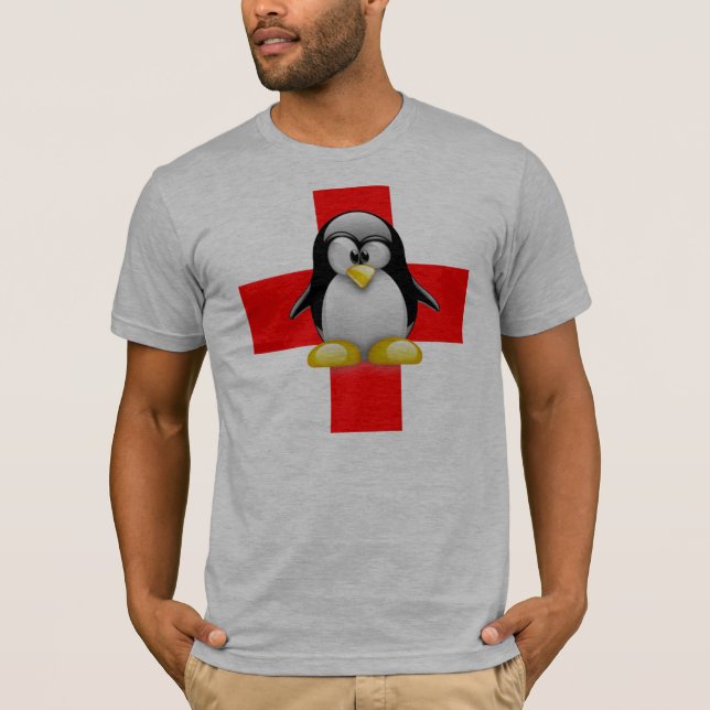 MEDICINSK HJÄLP FÖR LINUXTUX TEE SHIRT (Framsida)