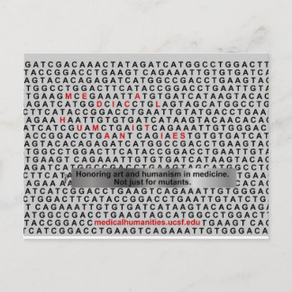 Medicinsk humanism DNA Vykort