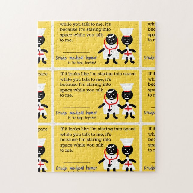 Medicinsk humor pussel (Vertikal)