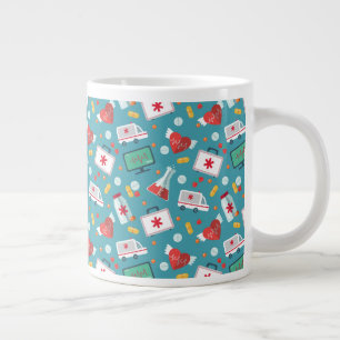 Medicinsk ikon Mönster Jumbo Mugg
