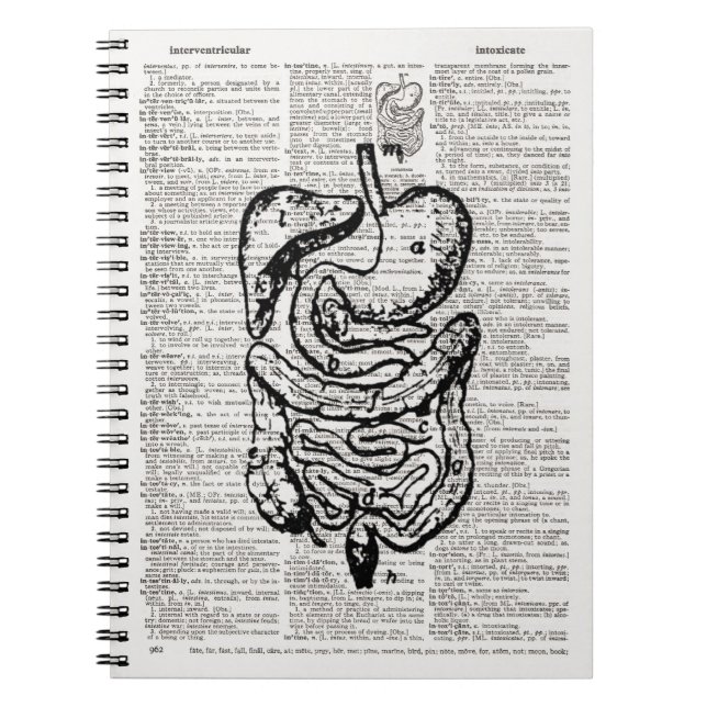 Medicinsk illustration Dictionary Art Anteckningsbok (Framsidan)
