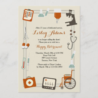 Medicinsk inbjudan för rampensionparty