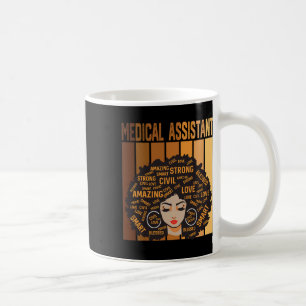 Medicinsk Istant Afroamerikanska Kvinnor Svart His Kaffemugg