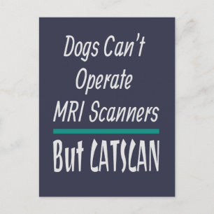 Medicinsk joke Hundar och Cats Pappa Joke Funny Vykort