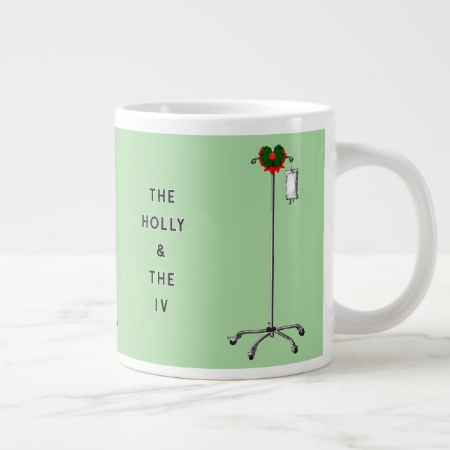 Medicinsk jul-Helgdag Gift Jumbo Mugg (Höger)