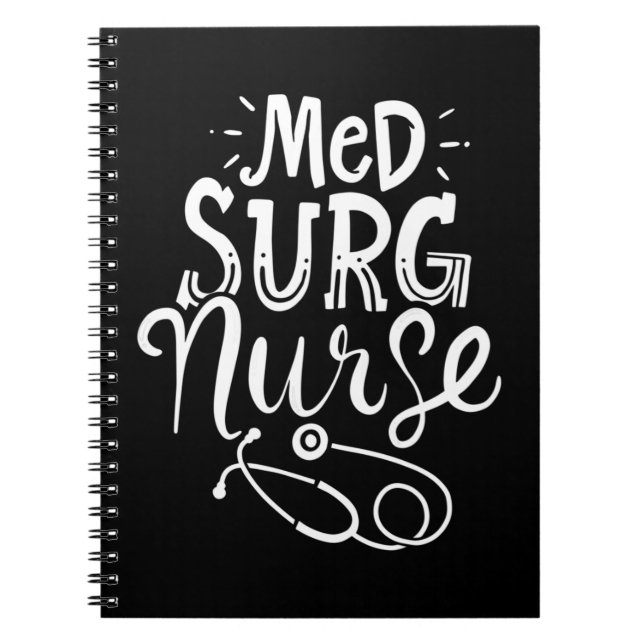 Medicinsk kirurgisk sjuksköterska med Surg Nurseme Anteckningsbok (Framsidan)