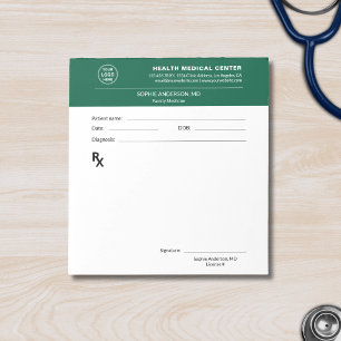 Medicinsk Klinik Läkare Recept Grön Anteckningsblock