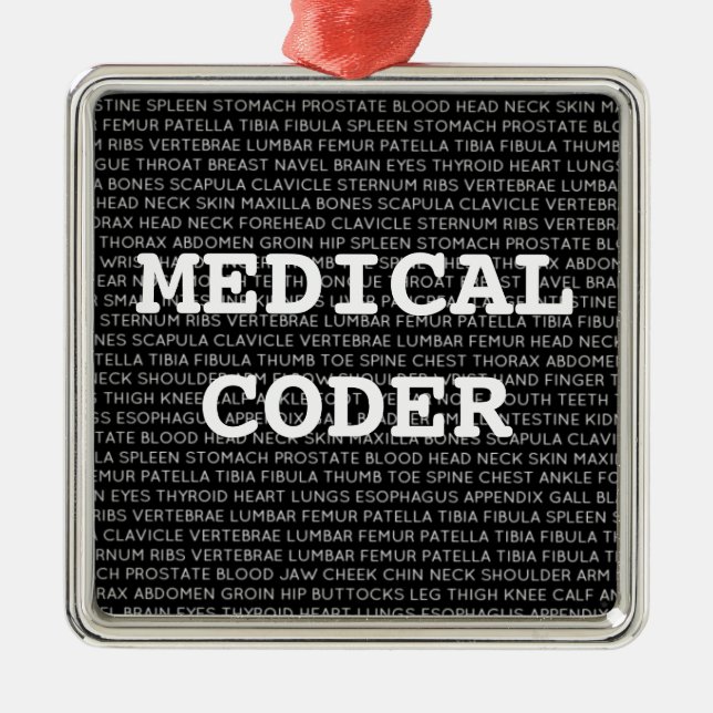 Medicinsk kod för medicinsk terminologi jul julgransprydnad metall (Framsidan)