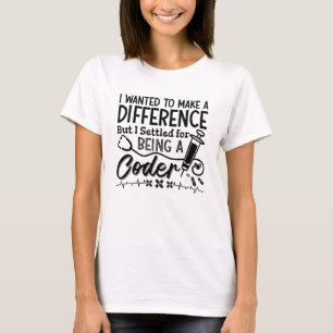 Medicinsk kod som är en kod för kodprogram för ICD T Shirt