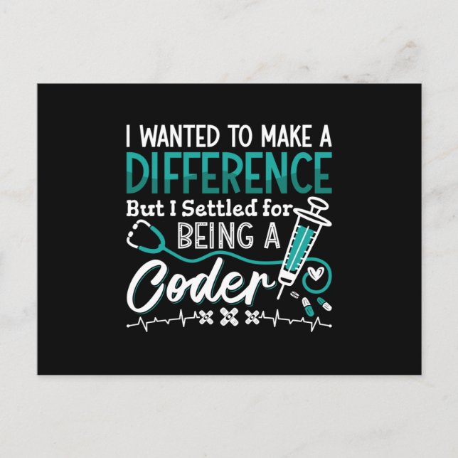 Medicinsk kod som är kodprogram för kodning av dok vykort (Framsida)