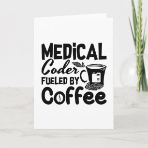 Medicinsk kod som bärs upp av koderna för kaffepro kort