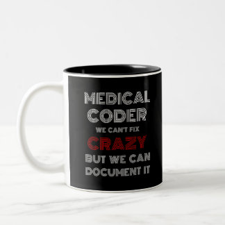 Medicinsk kod som vi inte kan åtgärda. Två-Tonad mugg