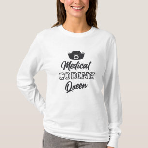 Medicinsk kodare drottningkodning ICD Programmer G T Shirt