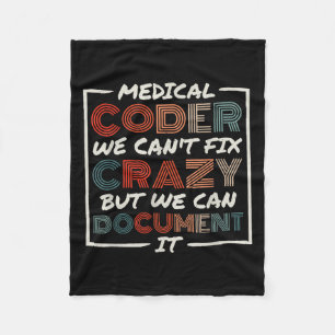 Medicinsk kodare vi kan inte fixa, medicinsk sjuks fleecefilt