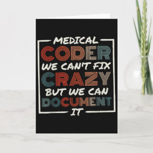Medicinsk kodare vi kan inte fixa, medicinsk sjuks kort