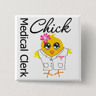 Medicinsk kontoristchick knapp