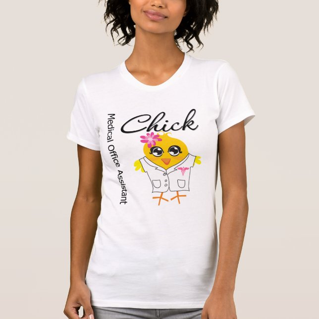 Medicinsk kontorsassistentchick tee (Framsida)