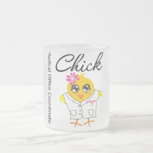 Medicinsk kontorskoordinatorchick frostad glasmugg