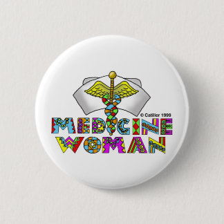 Medicinsk kvinna knapp