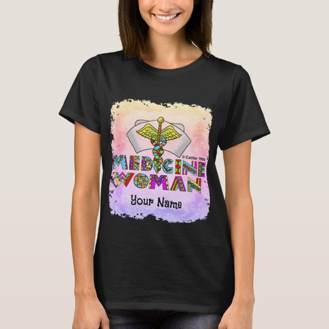 Medicinsk kvinna t shirt (Framsida)