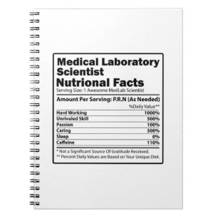 Medicinsk lab-forskare Laboratoriekemi Gift Anteckningsbok