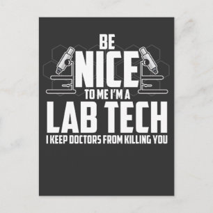 Medicinsk lab Tech Gift - Laboratorietekniker Vykort