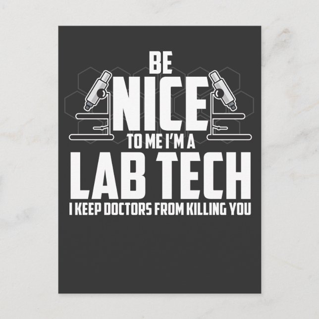 Medicinsk lab Tech Gift - Laboratorietekniker Vykort (Framsida)