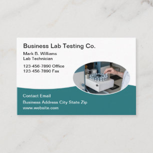 Medicinsk Lab Testning Services Modern Affärskort Visitkort