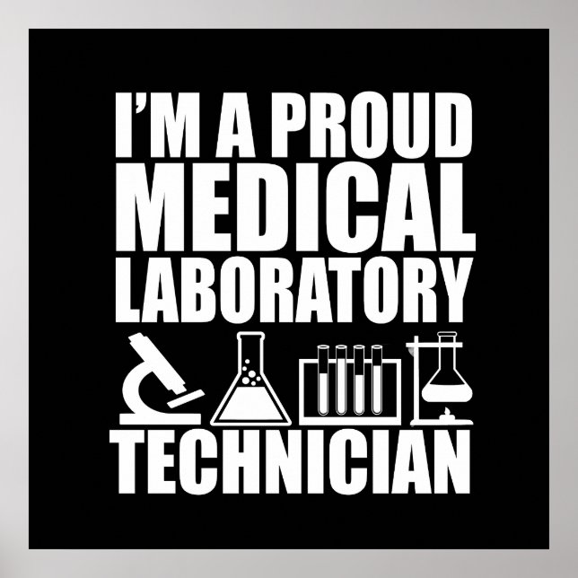 Medicinsk labbtekniker laboratorietekniker poster (Framsidan)