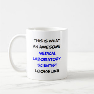 Medicinsk laboratorieforskare i fantastisk kaffemugg