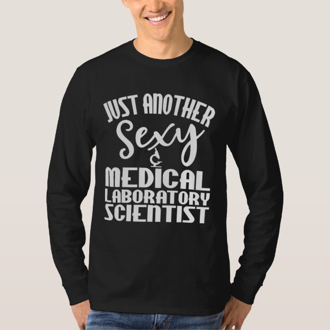 Medicinsk laboratoriematerial Scientists de T Shirt (Framsida)