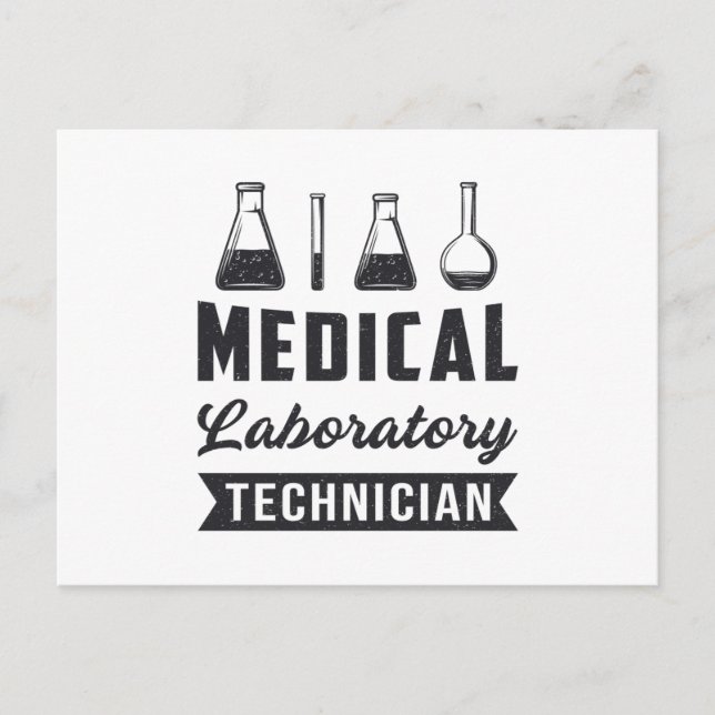 Medicinsk laboratorietekniker Lubb Tech Gift Vykort (Framsida)
