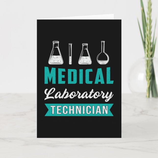 Medicinsk laboratorietekniker Science Lab Tech Kort (Framsida)