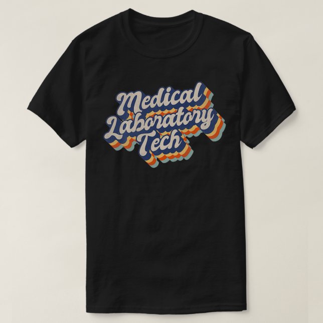 Medicinsk laboratorieteknologi Med Lab Life Techno T Shirt (Design framsida)
