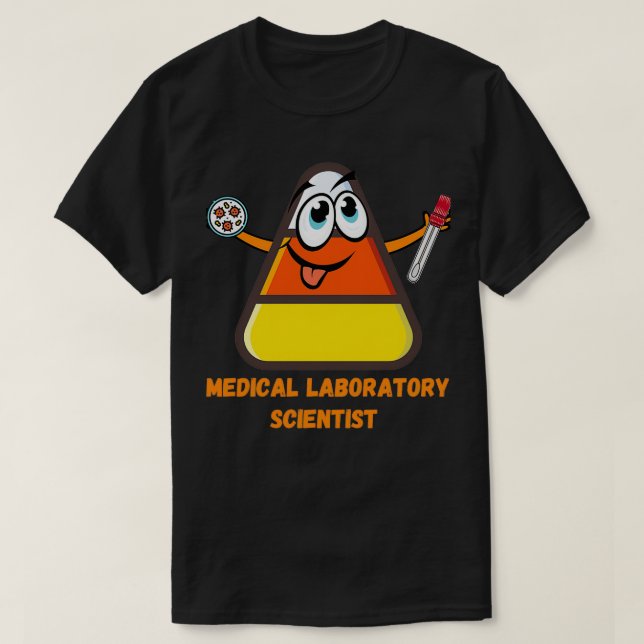 MEDICINSK LABORATORIEVETENSKAP HALLOWEEN CANDY COR T SHIRT (Design framsida)