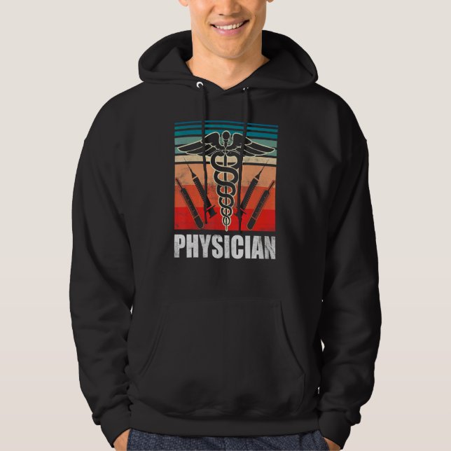 Medicinsk läkare Doktor Student Md Hoodie (Framsida)